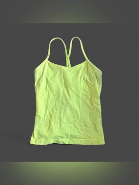 Lululemon neon green tank top size 8 #yoga #athleisure